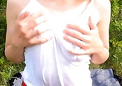 Hot fuck in a wet T shirt on a sunny day vol1