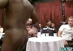 Private dancer shows gay cock