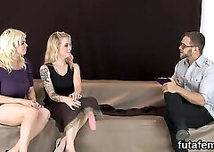 Cuties screw dudes anal hole with big strap-ons and blast jizz