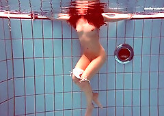 Swimming pool underwater sexy girl babe Alla erotics