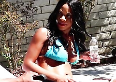 Amateur Ebony Gal Gets Her Cunt Stuffed By A Large Ebony Knob