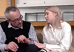 cute student gets arse fucked by her professor