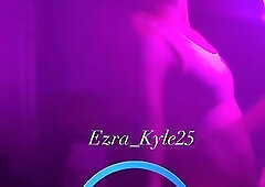 Ezra_Kyle25 sensually dances in pink lace  lingerie /Black Femboy Crossdresser Porn