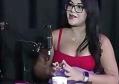 Compilations of Yumi Trap on Chat with Tiffany (Christmas Swing Cast) - Part 2 (Watch On: Sheer/Red)