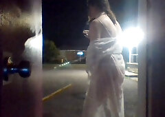 Crossdresser Caught and Seen by a Big Fat Man