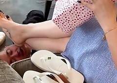 Hot femdom chicks foot fetish