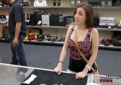Pretty Big Natural Tits Chick In Glasses Fucked By Pawn Man