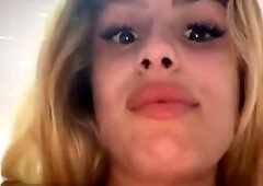 Hot blonde slut get anal creampie after hard anal and pussy pounding on amateur webcam show live at sexycamx.com