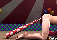 3 DIMENSIONAL Homo Clown Boinking Bony Fag Fellow