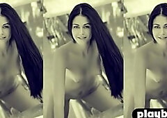 Hawt sweetheart in hot underware nude sexy body and mother I'd like to fuck posed completely nude for the Playboy and disclosed hot natural body