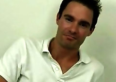 He's shy, sexy, and about to cream everywhere