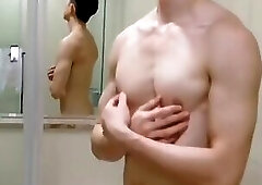 Gay Chinese Muscle Dressed Superman Solo