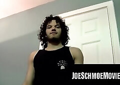 Two amateurs flood mature gays mouth with hot jizz