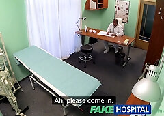 Nurse Alexis Crystal pleads for a promotion with intimate favors for Doctor George Uhl