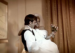 Stacey Saran cheats on her wedding day in white lace lingerie and garter