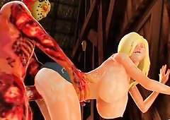 The barn on the crystal lake (CG Animation Porn) Monster Dong 4K