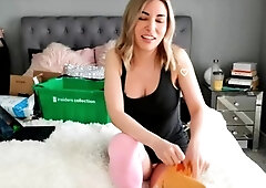 Lovely Blonde With Tight Pussy Masturbate Solo