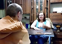 We sat down to play cards with my neighbour, a youthful mother i'd like to fuck. The card didn't work and I lost. That babe naked her big na