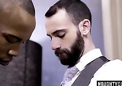 Big dick gay interracial with cumshot