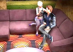 Hot animated MILF gets down in the dark