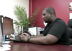 That babe gets on her knees and gives him a fellatio but pretty soon, this chab holding onto her soft booty,...