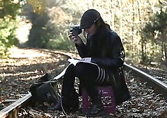 Enby in haunch-highs reads u greater amount Derrida (Specters of Marx, SFW)