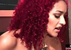 Femdom breasty SADOMASOCHISM mother I'd like to fuck whips and bangs sub with ding-dong