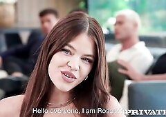 Brunette hair, with glamorous blue eyes, Rossa Vaxx is a beauty as spectacular as that babe's ambitious. That babe can't live out of to surp