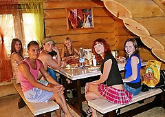 College students fucking in the country, part 1