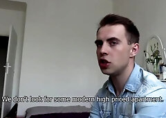 Debt Dandy: Muscled colleague having sex for money