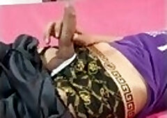 Mexican with a huge cock masturbating very hot