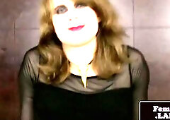 Analfingering femboy jerks her schlong