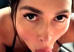CarynBeaumont sexy point of view bj in the gym