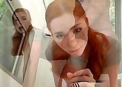 Redhead Wife Was Fucked Hard While Cleaning The House