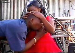 He Likes To Play With Her Tits - Brunette ebony mom dicked by BBC