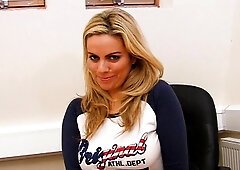 Amateur Blonde with Tiny Titties Masturbates with Fruit