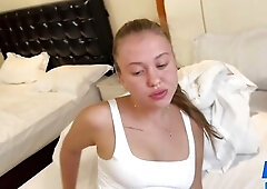 BLANKETED BY COARSE DICK IN FORBIDDEN BABYSITTER SCENE