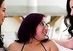 Cassidy and friends finger each other wildly instead of studying in dorm room fun