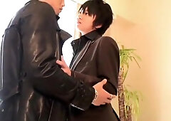 Hottest Asian homosexual dudes in Horny threesomes, handjob JAV clip