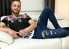 Koby Lewis Shows Off His Ripped Abs