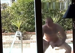 Tattooed Naked Window Washer