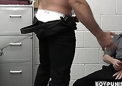 Officer Marco Napoli makes gay Cole Church feel good