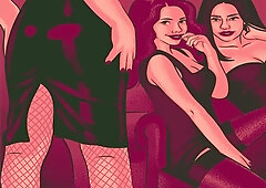Lesbian Bondage Threesome Happy Naughty New Year