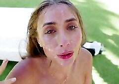 Lily Phillips Outdoor Blowbang – Nonstop Rods & Giant Cum