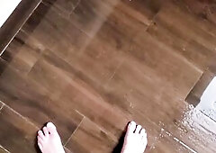 Splashing in my urinate puddle