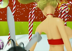 3DGSPOT - XXXmas Ditzy Dancers Wiggle Their Enormous Boobies! THREE DIMENSIONAL CARTOON!