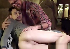 Straight teen turns twink and gets a cumshot