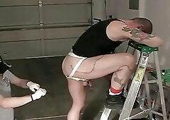 Unforgettable fucking ass hole with vegetables & instruments