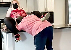 Large Butt Blond Pawg mother I'd like to fuck Realtor Flirts With Renter Client & Gets Doggy style Creampie In Cunt, POV