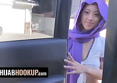 Hijab hookup - muslim chick alexia anders joys her boyfriend and makes him jizz on her arab pussy